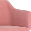 vidaXL Esszimmerst&uuml;hle 4 Stk. Drehbar Rosa Samt