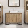 vidaXL Waschbeckenunterschrank Sonstiges Artisan-Eiche 91 x 35 x 60 cm
