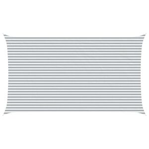 vidaXL Sonnensegel Hellgrau und Wei&szlig; 7 x 4 m 100 % Polyester Oxford