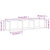 vidaXL Wandschrank R&auml;uchereiche 75x18x16,5 cm Holzwerkstoff