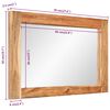 vidaXL Spiegel 70x50 cm Massivholz Akazie und Glas
