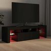 vidaXL TV-Schrank mit LED-Beleuchtung Schwarz 140x36,5x40 cm