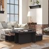 vidaXL Couchtische 2 Stk. Grau 111,5x50x33 cm Holzwerkstoff
