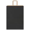 vidaXL Papiertragetaschen 250 Stk. mit Henkeln Schwarz 32x17x44 cm