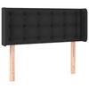 vidaXL LED Kopfteil Schwarz 103x16x78/88 cm Kunstleder