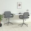 vidaXL Esszimmerst&uuml;hle 2 Stk. Drehbar Grau Kunstleder