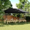 vidaXL Partyzelt Faltbar Pop-Up Schwarz 580x292x315 cm