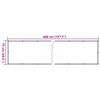 vidaXL Balkon-Sichtschutz Steinoptik 400x75 cm PVC