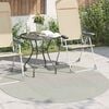 vidaXL Bereichsteppiche Rund PALMERAS Gr&uuml;n &Oslash; 160 CM Polyester