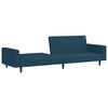 vidaXL Schlafsofa 2-Sitzer Blau Samt
