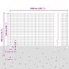 vidaXL Zaun mit Pfosten Gr&uuml;n 1,5 x 10 m Stahl