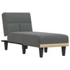 vidaXL Chaiselongue Dunkelgrau Stoff