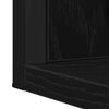 vidaXL Badezimmerm&ouml;bel-Set Wandmontiert 2 pcs Schwarz Holzwerkstoff
