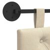 vidaXL H&auml;ngevorderseite Wandmontiert Creme 190 x 55 x 7 cm Stoff
