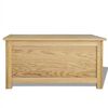 vidaXL Aufbewahrungstruhe 90x45x45 cm Massivholz Eiche