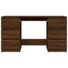 vidaXL Schreibtisch Braun Eichen-Optik 140x50x77 cm Holzwerkstoff