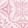 vidaXL Outdoor-Teppich Floral ARAKIL Rosa und Wei&szlig; 400 x 300 cm