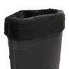 vidaXL Gummistiefel mit Herausnehmbarem Innenfutter Schwarz Gr. 39 PVC