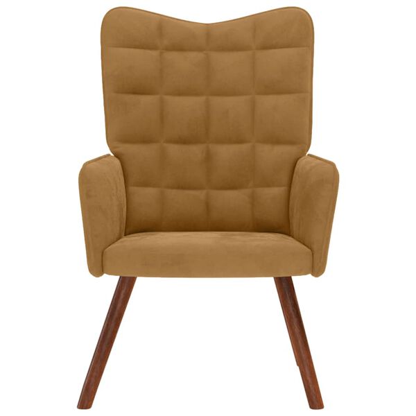 vidaXL Relaxsessel Braun Samt