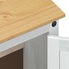 vidaXL Waschbeckenunterschrank mit Regal mit T&uuml;r Wei&szlig; 73 x 33 x 60 cm