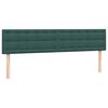 vidaXL Boxspringbett mit Matratze Dunkelgr&uuml;n 200x210 cm Samt