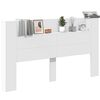 vidaXL Kopfteil mit Regal Wei&szlig; 180 x 16,5 x 103,5 cm Holzwerkstoff