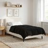 vidaXL Ganzjahresbettdecke Gepolstert Schwarz 135 x 220 cm Mikrofaser