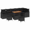 vidaXL Gartensofa-set 9 stk. Schwarz Poly-Rattan
