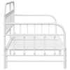 vidaXL Tagesbettrahmen Wei&szlig; 107 x 203 cm Pulverbeschichteter Stahl