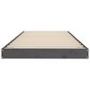vidaXL Massivholzbett Grau 75x190 cm Kiefer