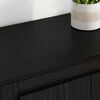 vidaXL Highboard 3 pcs Schwarz Eichen-Optik Holzwerkstoff
