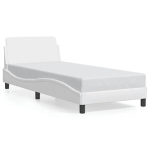 vidaXL Bettgestell "Dover" Wei&szlig; 90x200 cm Kunstleder