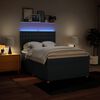 vidaXL Boxspringbett mit Matratze Blau 160x200 cm Stoff