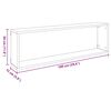 vidaXL W&uuml;rfelregale 4 Stk. Sonoma-Eiche 100x15x30 cm Holzwerkstoff