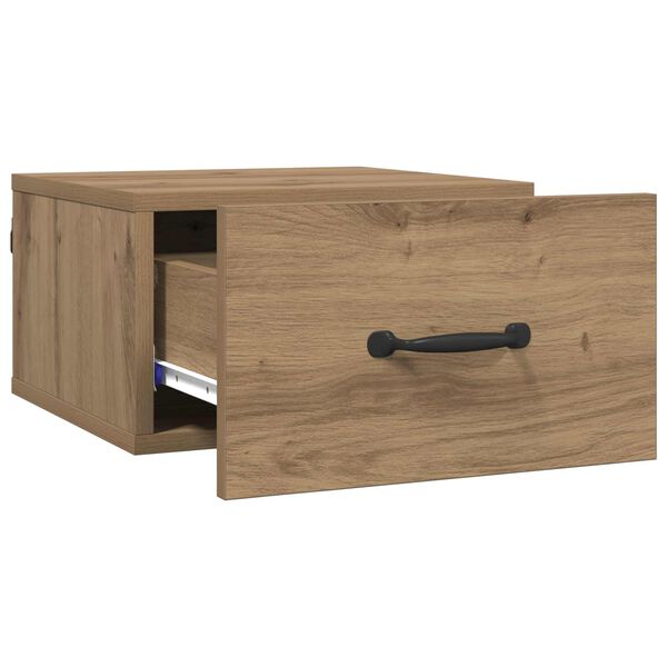 vidaXL Nachttisch Kunsthandwerk Eiche 35 x 35 x 20 cm Holzwerkstoff