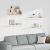 vidaXL Schweberegale 4 Stk. Wei&szlig; 120x23,5x3,8 cm MDF