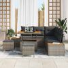 vidaXL Gartensofa-set 8 pcs Grau Poly-Rattan