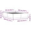 vidaXL Bettgestell Betongrau 160x200 cm Holzwerkstoff