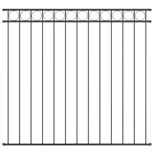 vidaXL Zaunelement ASSEN 163 x 120 cm Stahl Grau