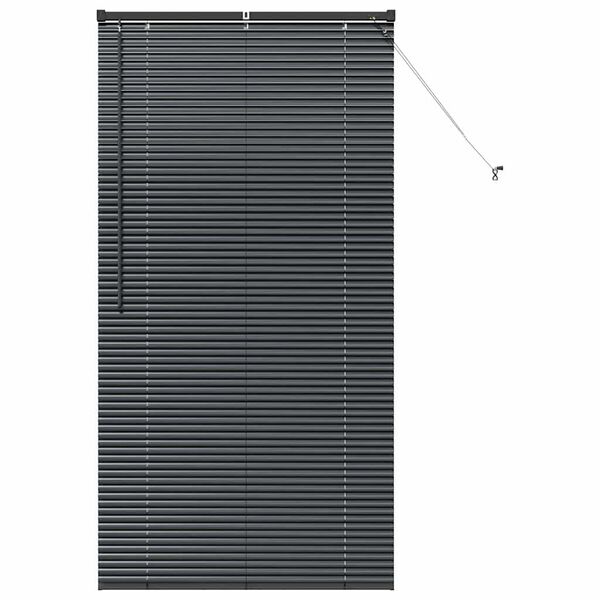 vidaXL Balkenjalousien Schwarz 175 x 95 cm Aluminium