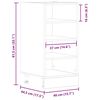 vidaXL Unterschrank Riga Grau Sonoma 40x44,5x81,5 cm Holzwerkstoff
