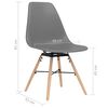 vidaXL Esszimmerst&uuml;hle 4 Stk. Grau PP