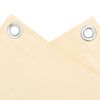 vidaXL Balkon-Sichtschutz Creme 1000x75 cm PVC