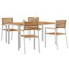 vidaXL Garten Essgruppe 5 pcs Braun Massivholz Akazie
