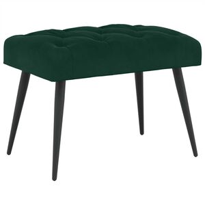 vidaXL Bank mit Knopfheftung Dunkelgr&uuml;n 60 x 40 x 45 cm Samt