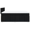 vidaXL Boxspringbett mit Matratze Schwarz 160x200 cm Stoff