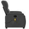 vidaXL Massagesessel Dunkelgrau Mikrofasergewebe