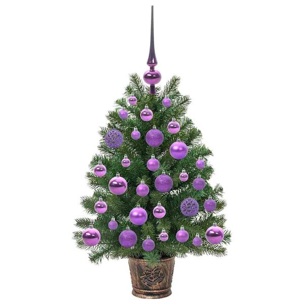 vidaXL K&uuml;nstlicher Weihnachtsbaum mit 150 LEDs Gr&uuml;n 75 cm PE und PVC