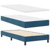 vidaXL Boxspringbett mit Matratze Dunkelblau 80 x 200 cm Samt