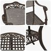 vidaXL Garten Essgruppe 7 pcs Bronze 90 x 90 x 75 cm Gussaluminium